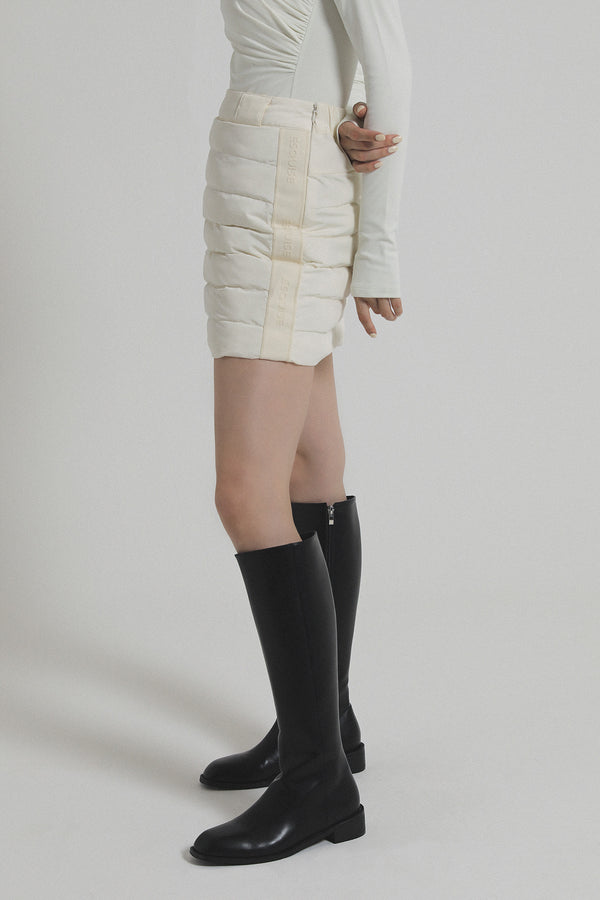 Eco-Down Warm Skirt - Cream