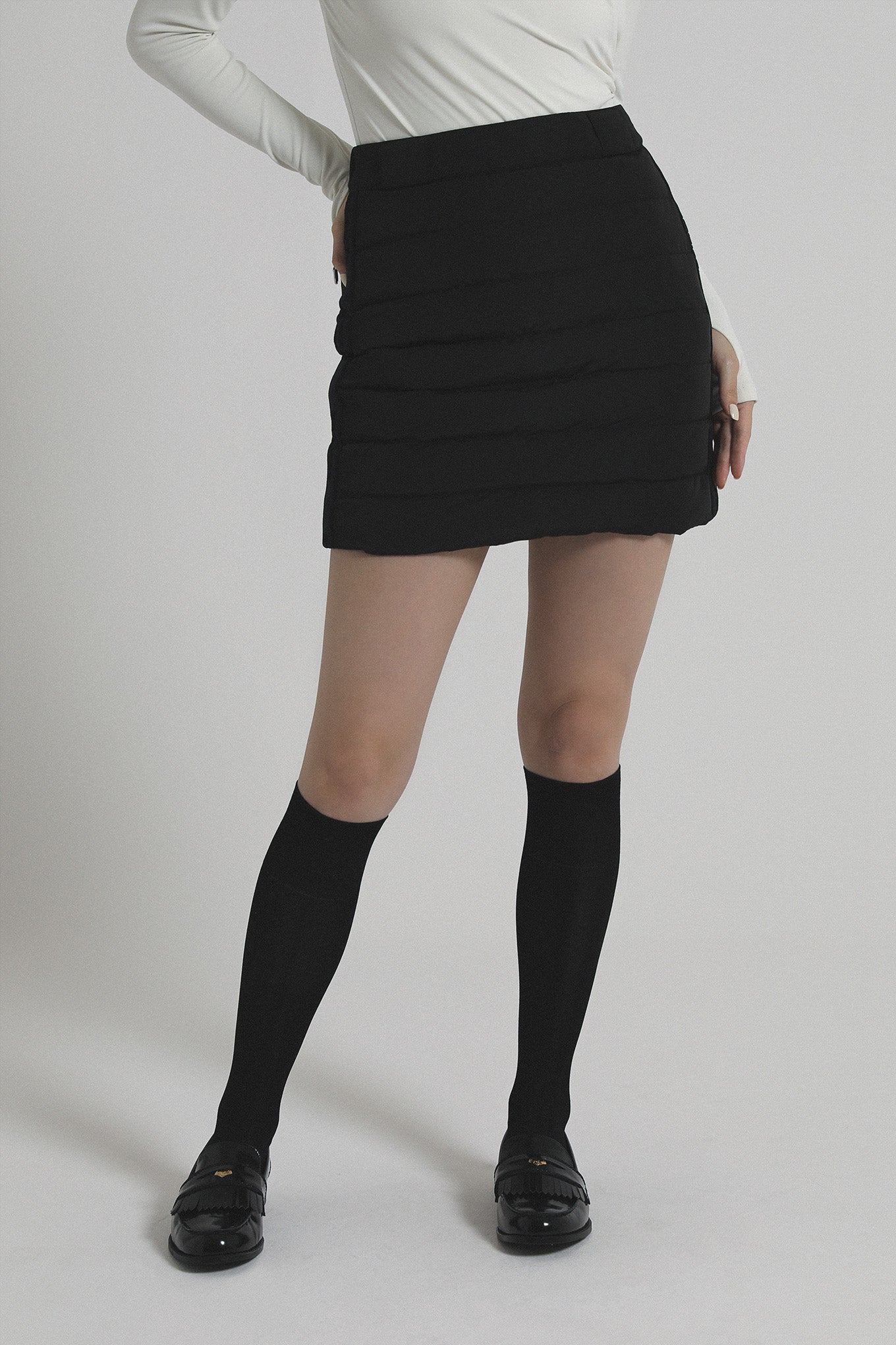 Eco-Down Warm Skirt - Black