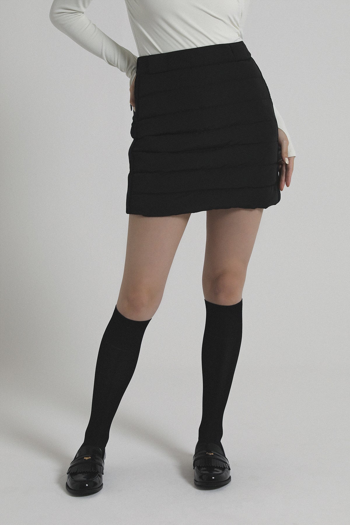 Eco-Down Warm Skirt - Black – ESQUISE GOLF